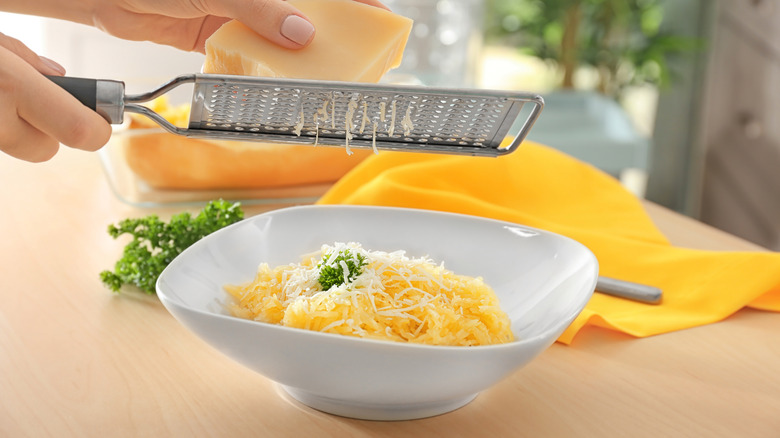 Spaghetti squash with parmesan