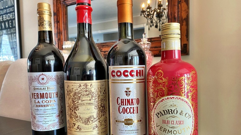 Bottles of Vermouth