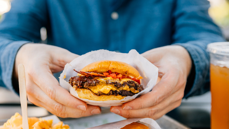 Two-patty smashburger