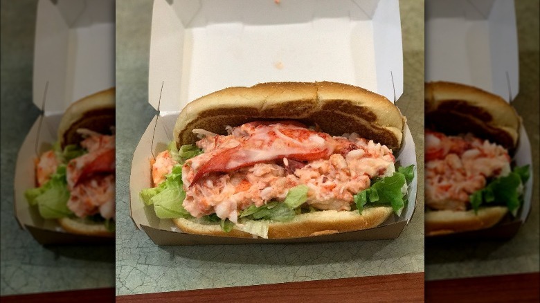 lobster roll in mcdonald's food container