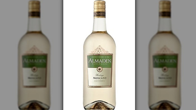 Bottle of Almaden Moscato