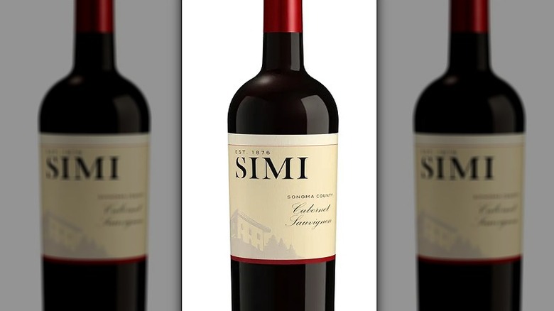 Bottle of Simi Cabernet Sauvignon