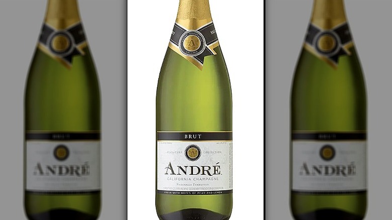 Bottle of André Brut Champagne