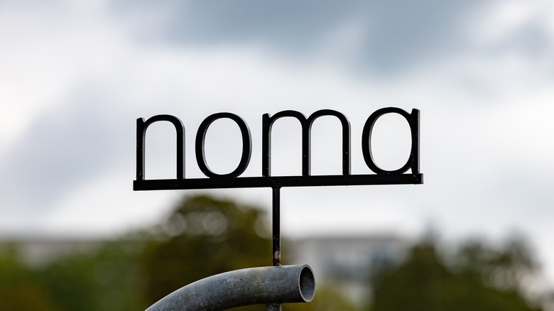 A sign for the Noma restaurant