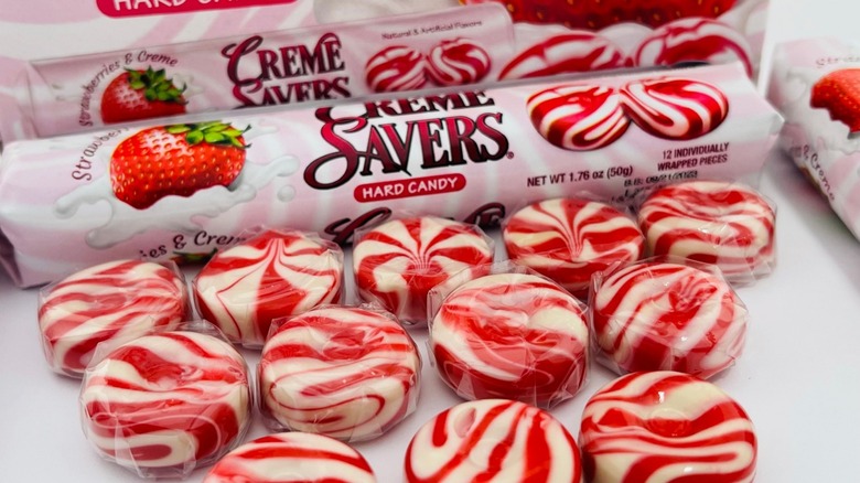 Strawberry flavored Creme Savers