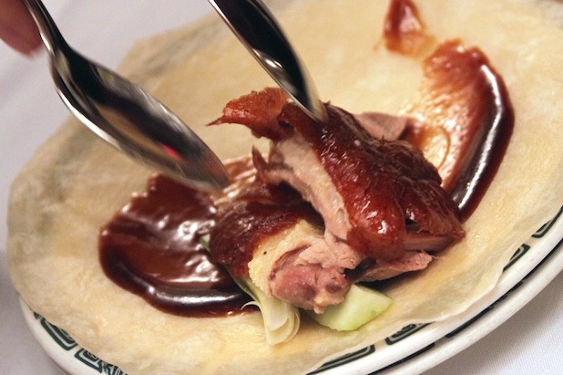 Step 13: Preparing the Duck Pancake Tableside