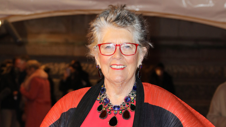 Prue Leith posing at event