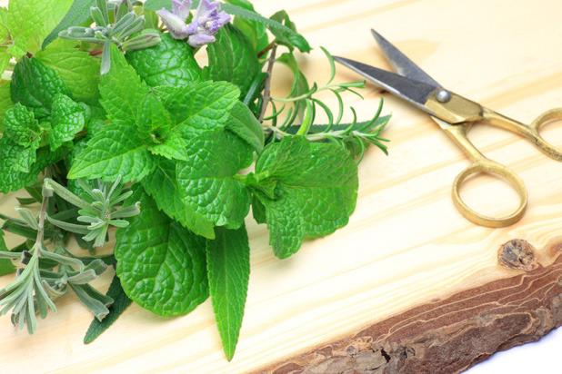 8. Chop Herbs with Scissors