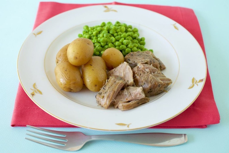 Slow Cooker Pork Ribs and Idaho Potatoes