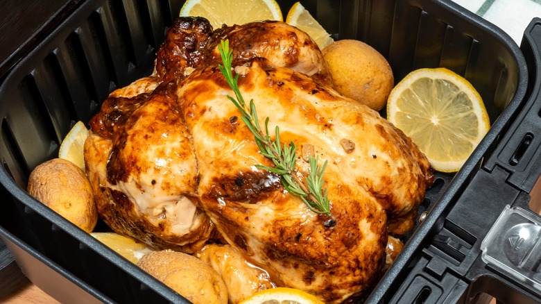 Air fryer roast chicken