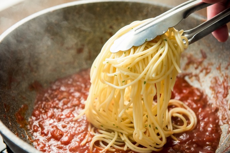 Finish your Spaghetti in the Sauce