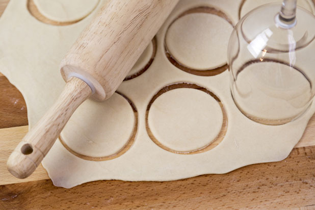 Cut Biscuits with a Wine Glass  