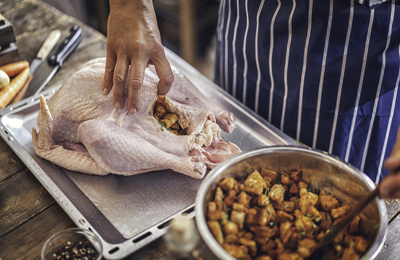 Mistake: You put stuffing inside the turkey