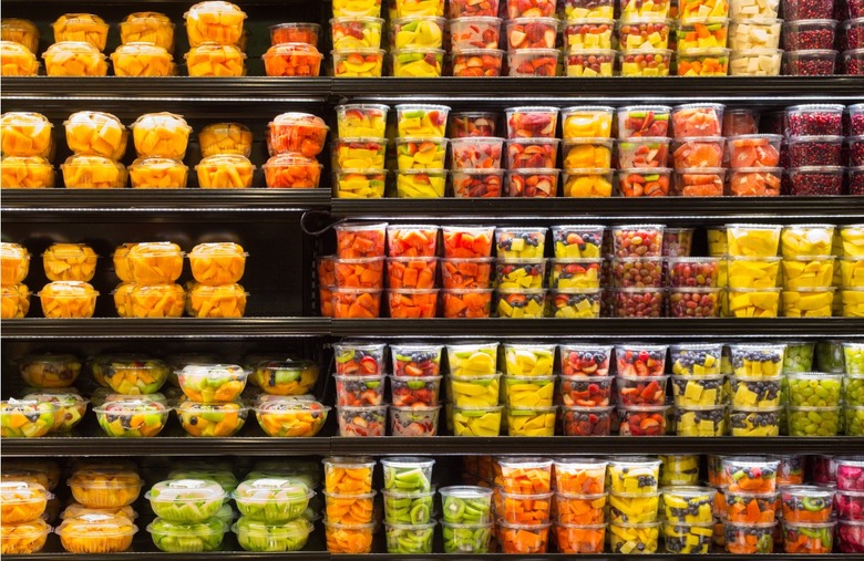 Avoid pre-cut fruits and vegetables