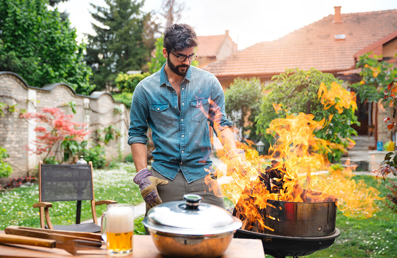 Leaving the grill unattended