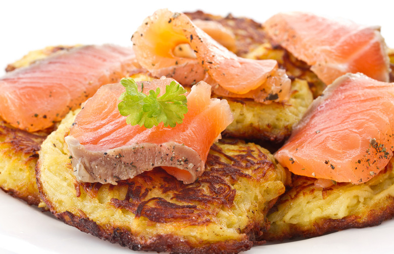 Potato Cakes and Smoked Salmon