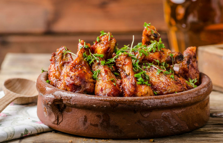 Grilled Chicken Wings With Jalapeño BBQ Sauce