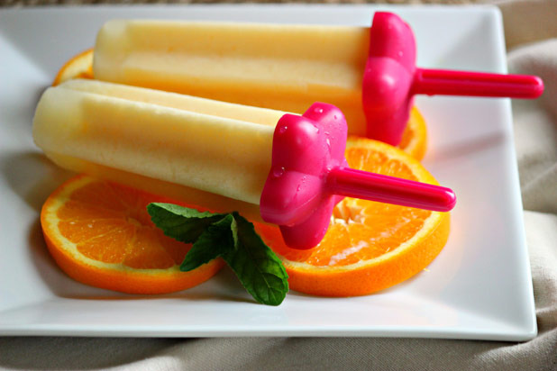 Orange Cream Ice Pops Recipe