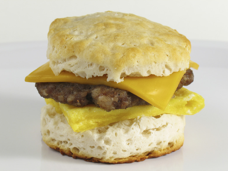 McDonald's Sausage Egg and Cheese Biscuit 