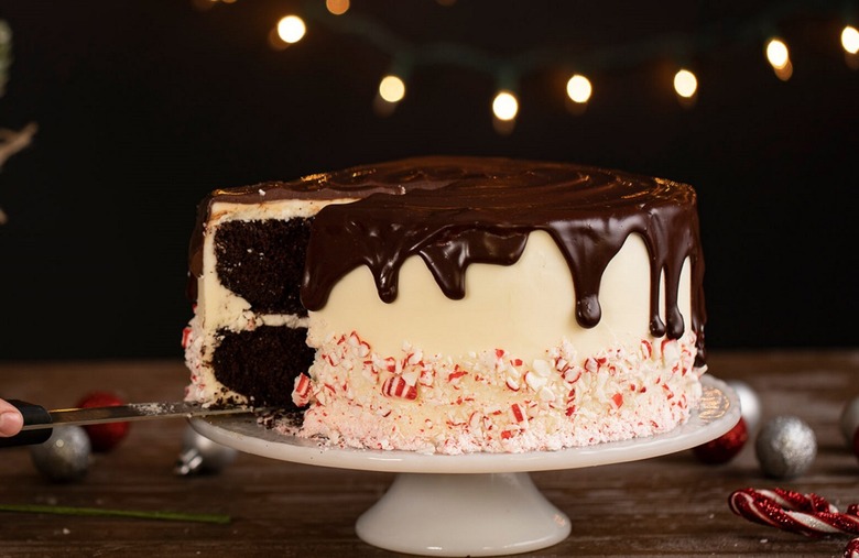 Peppermint Fudge Cake