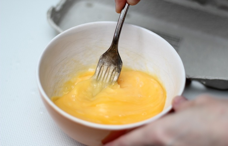 Whisk the eggs