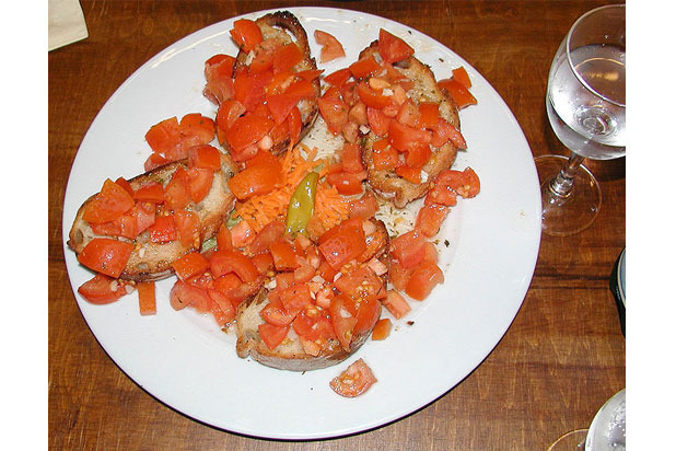 Bruschetta: brews-keh-tah