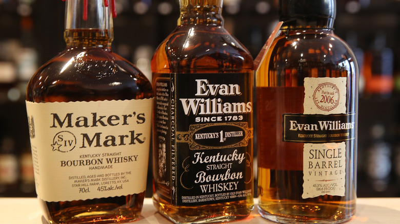 types of bourbon brands