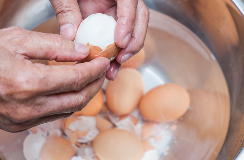 The best way to peel hard-boiled eggs