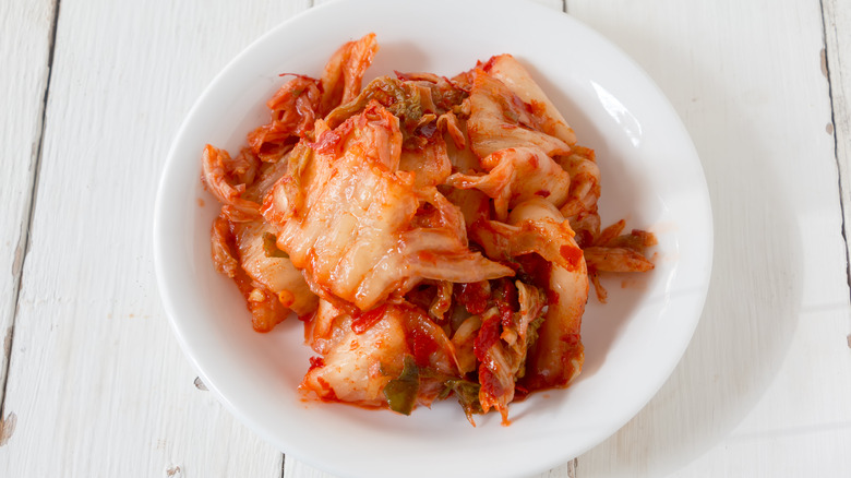 kimchi in a while bowl