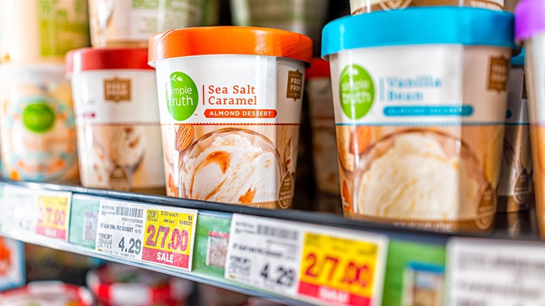 ice cream price tag on sale