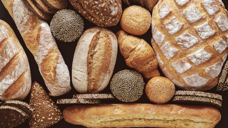 Different rustic bread