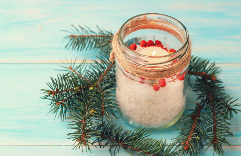 Layered Mason Jar Centerpieces