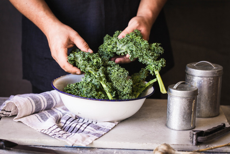 Leafy greens and broccoli 