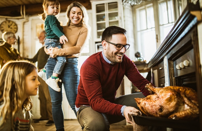 How do you juggle cooking everything with just one oven?