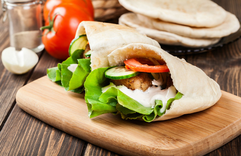 Baked Falafel Burger