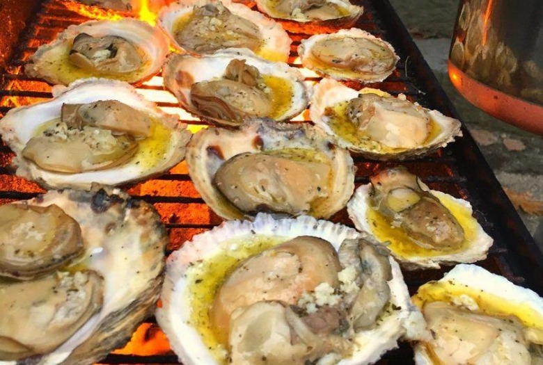 Appetizer: Easy Grilled Oysters on the Half Shell