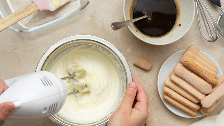 Making tiramisu