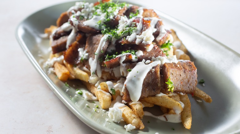 Loaded gyro fries