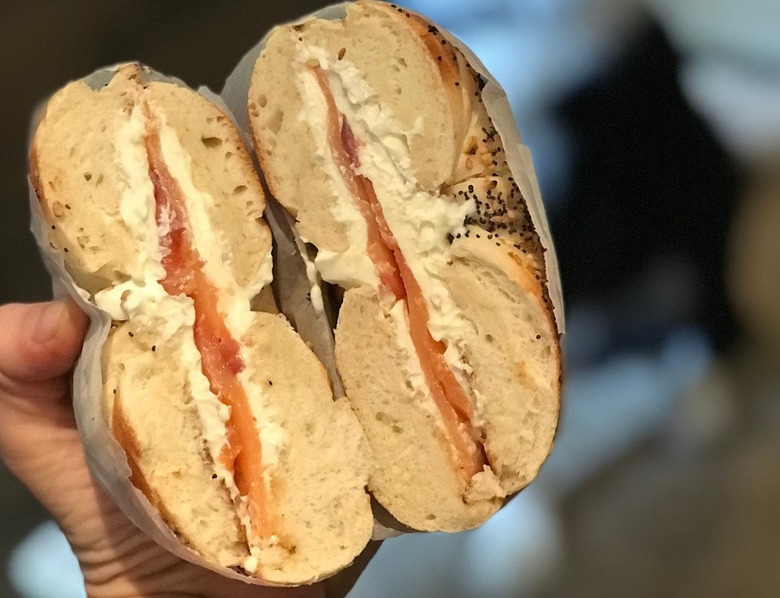 Everything Bagel With Lox