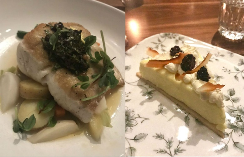 Halibut Fillet and Lemon Chiffon Pie