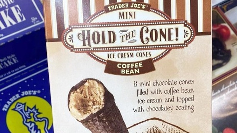 Box of Trader Joe's Mini Hold the Cone Ice Cream Cones 