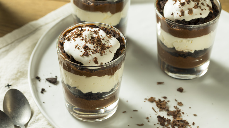 Chocolate layered trifle