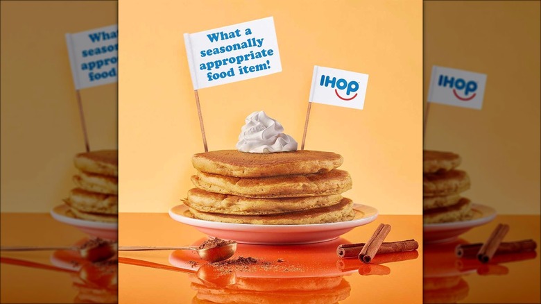 IHOP pumpkin pancakes promotion image 