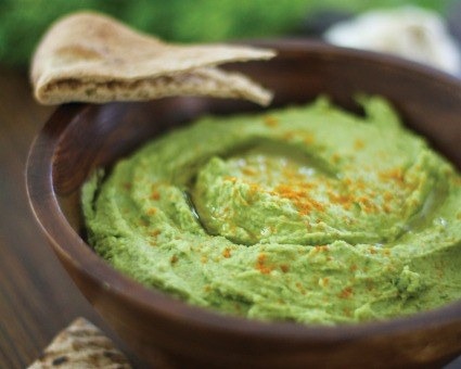 Roasted Garlic Kale Hummus