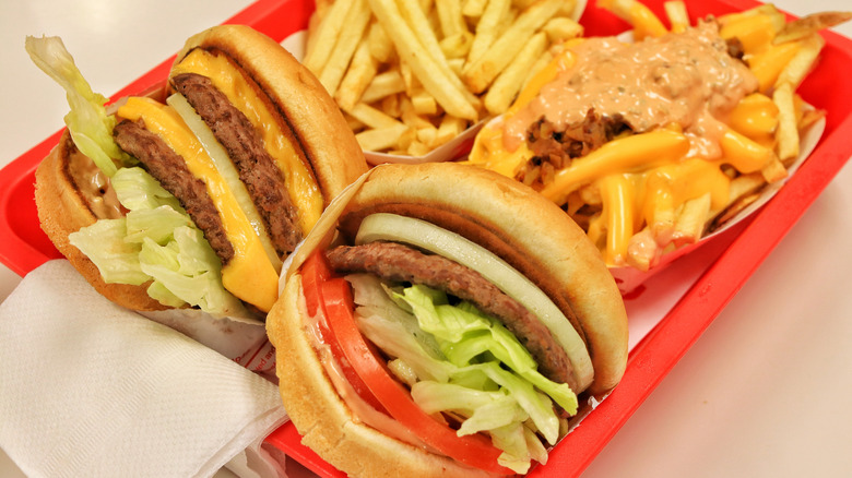 Cheeseburger meal at In-N-Out