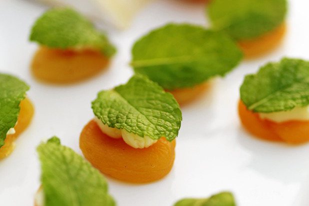 Apricots with St. André and Mint