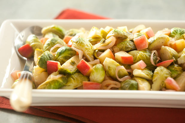 Brussels Sprouts with Apples and Shallots Recipe