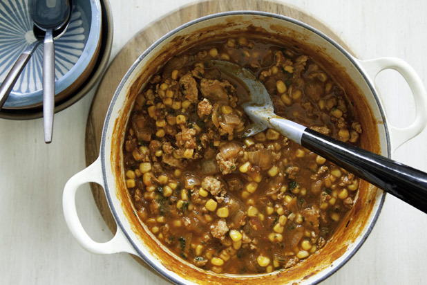 Spicy Corn and Chicken Chili