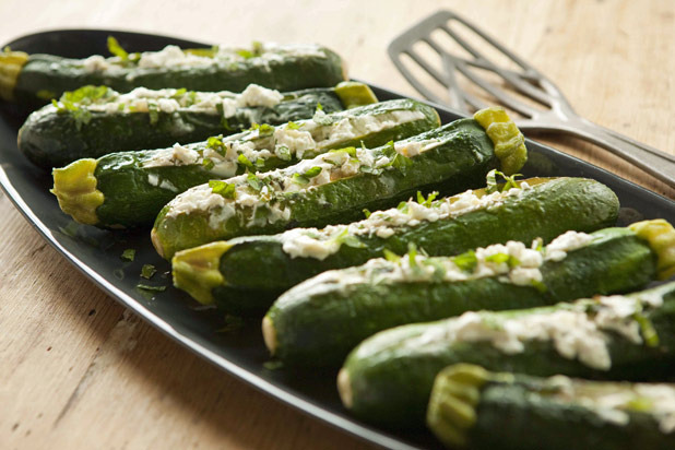 Baked Zucchini with Goat Cheese