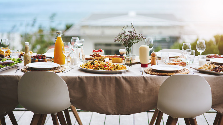 Outdoor meal